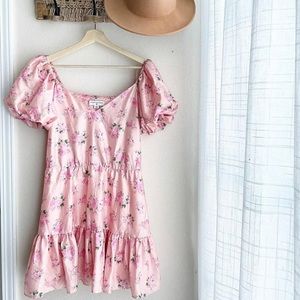 LOVESHACKFANCY - pink floral dress
